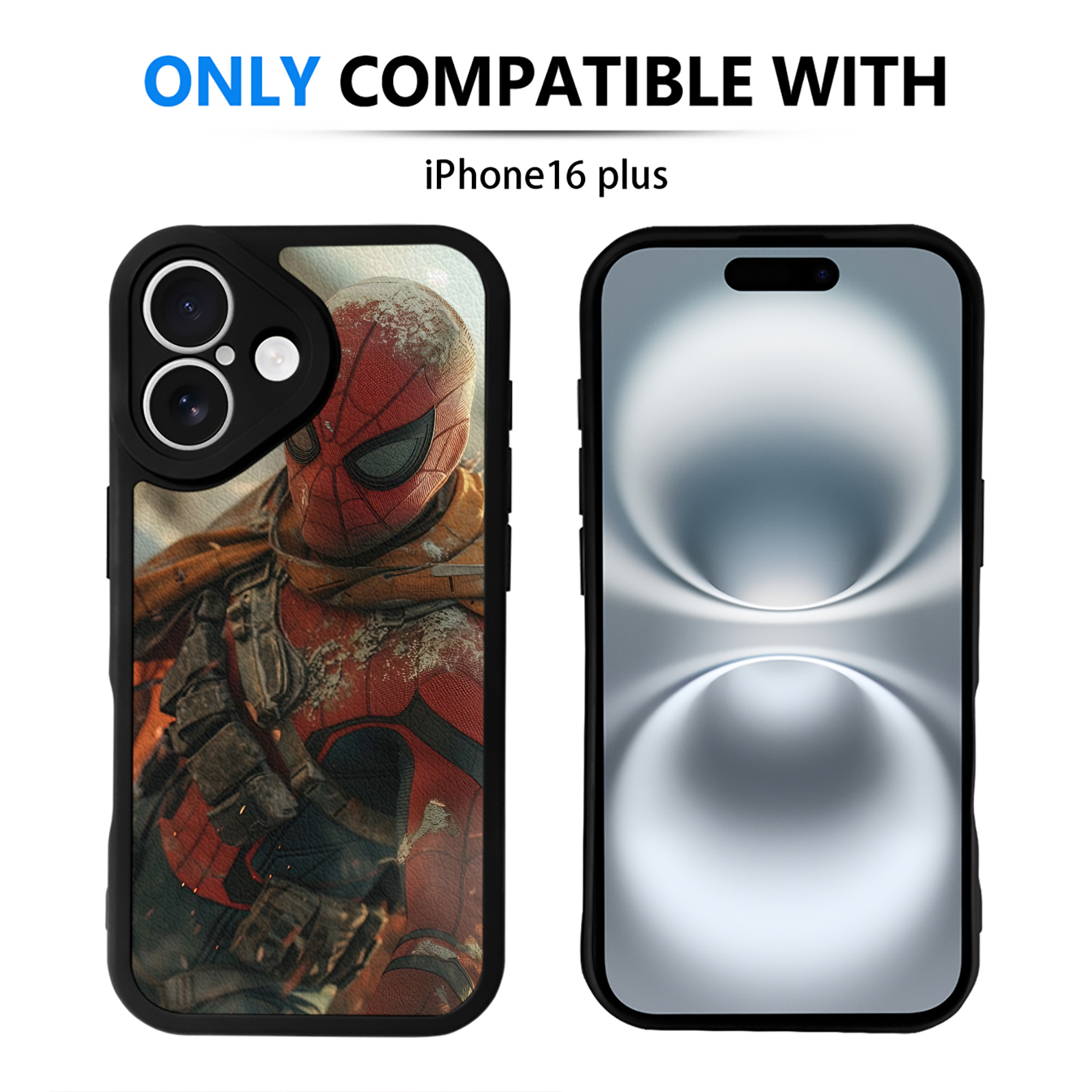 （画像用） Deadpool デッドプール 【iPhone 16シリーズ対応】シリコンスマホケース（レザー調） 材質：シリコン